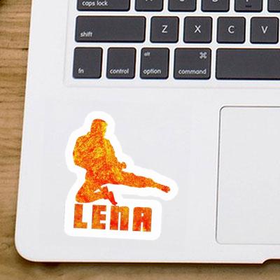 Lena Sticker Karateka Notebook Image