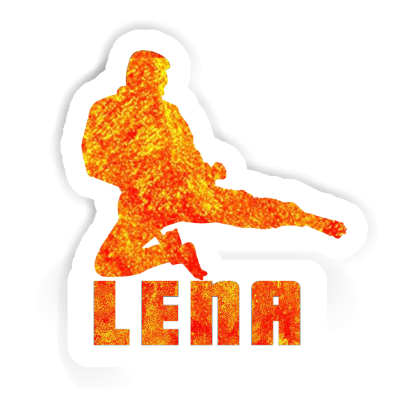 Lena Sticker Karateka Notebook Image