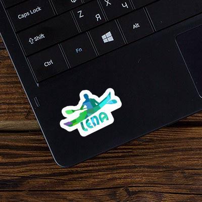 Lena Sticker Kayaker Laptop Image