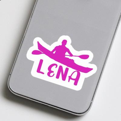 Lena Sticker Kayaker Laptop Image