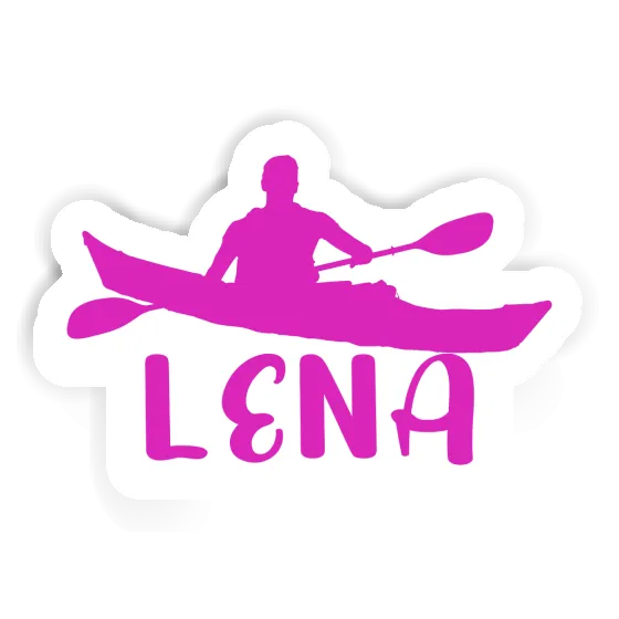 Lena Sticker Kayaker Notebook Image