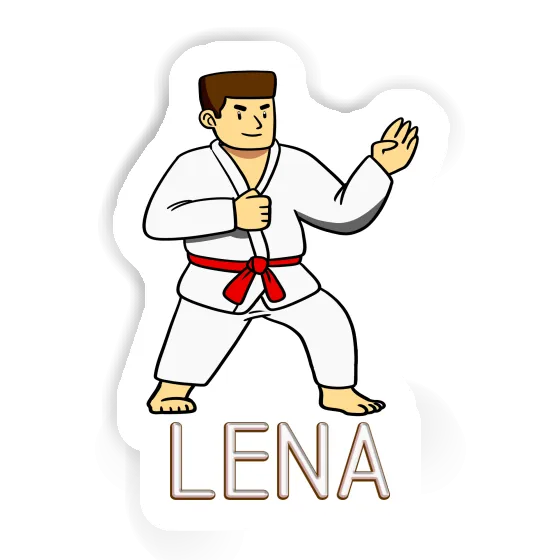 Aufkleber Lena Karateka Notebook Image