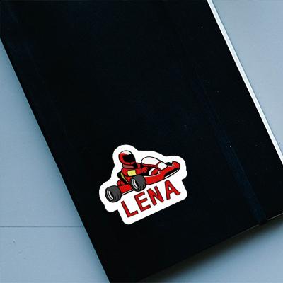 Sticker Kart Driver Lena Notebook Image