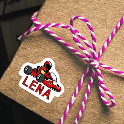 Sticker Kart Driver Lena Notebook Image