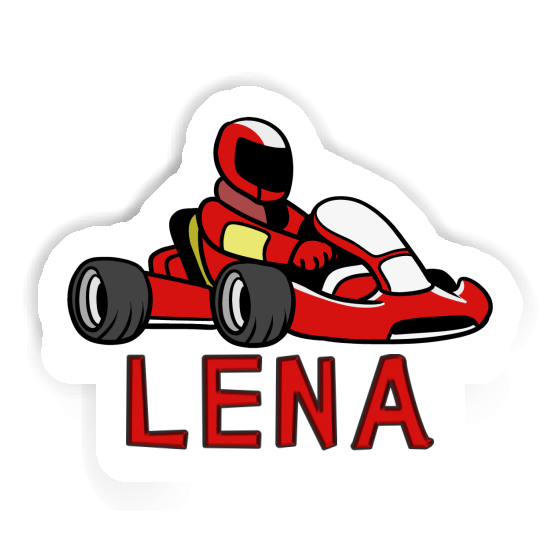 Sticker Kart Driver Lena Laptop Image