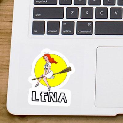 Sticker Hexe Lena Laptop Image