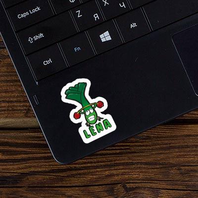 Weight Lifter Sticker Lena Laptop Image