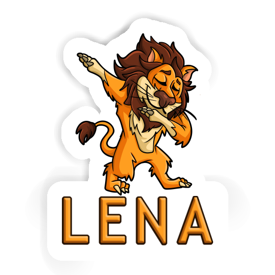 Autocollant Lion Lena Notebook Image