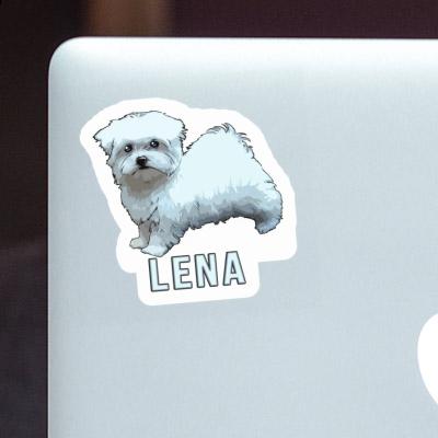 Maltese Dog Sticker Lena Image