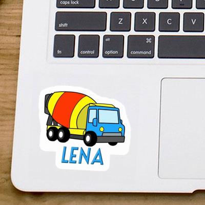 Sticker Lena Mixer Truck Laptop Image