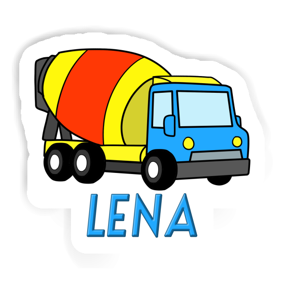 Sticker Lena Mixer Truck Notebook Image