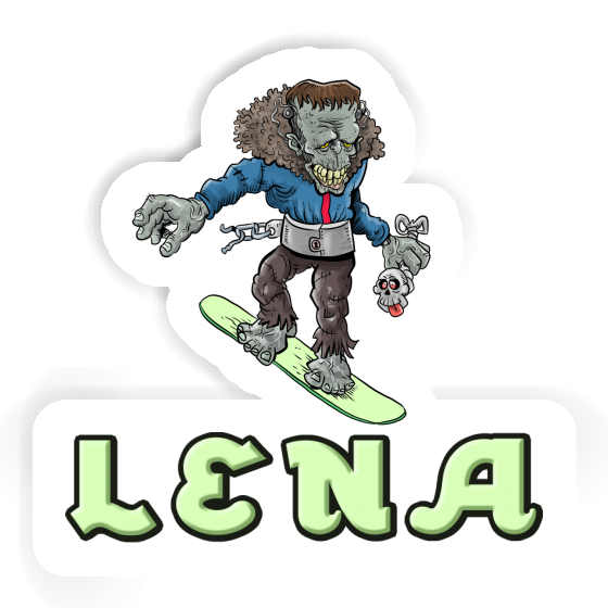 Lena Autocollant Snowboardeur Image