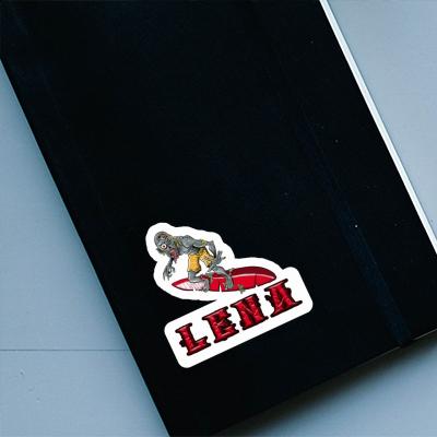 Lena Sticker Wave Rider Laptop Image