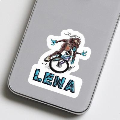 Mountainbiker Aufkleber Lena Laptop Image