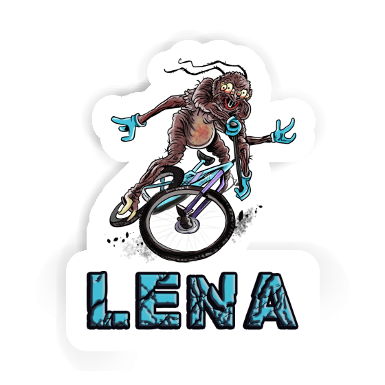 Mountainbiker Aufkleber Lena Laptop Image