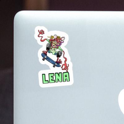 Skateboarder Sticker Lena Image