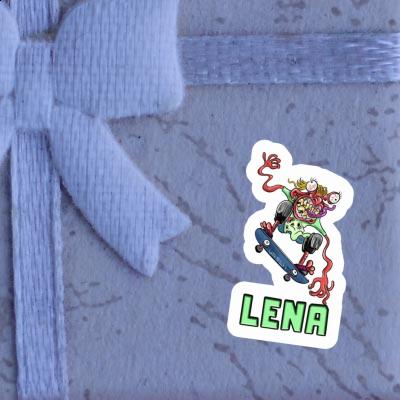 Lena Sticker Skateboarder Image