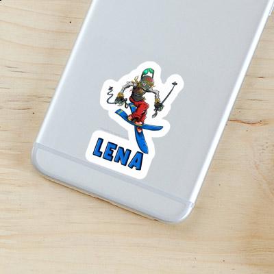 Skier Sticker Lena Notebook Image