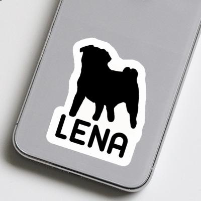 Lena Sticker Pug Notebook Image