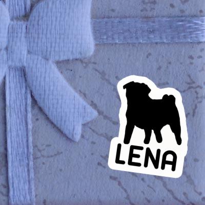 Lena Sticker Pug Notebook Image