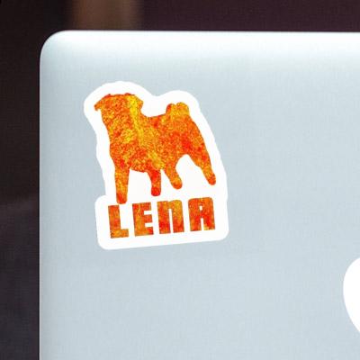 Sticker Lena Pug Notebook Image