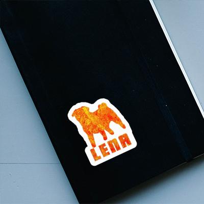 Sticker Lena Pug Laptop Image