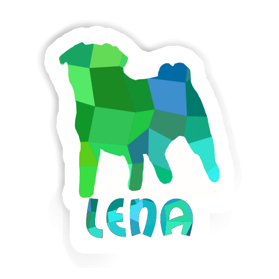 Lena Sticker Pug Notebook Image