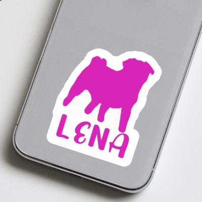 Sticker Lena Pug Notebook Image