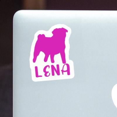 Sticker Lena Pug Notebook Image