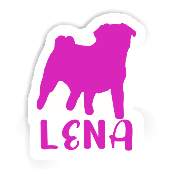 Sticker Lena Pug Notebook Image