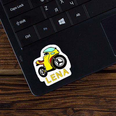 Lena Sticker Motorrad Laptop Image