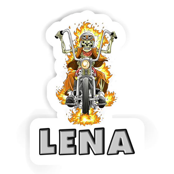 Sticker Motorradfahrer Lena Gift package Image