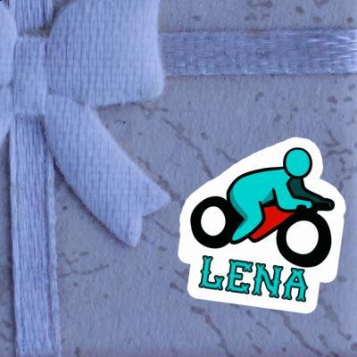 Motocycliste Autocollant Lena Image