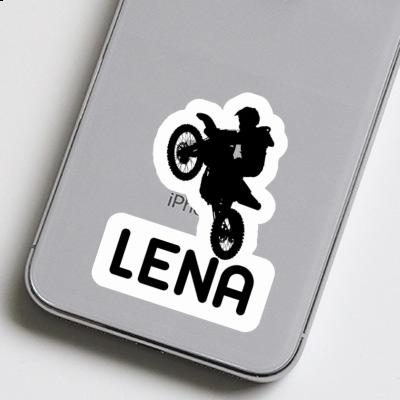 Lena Autocollant Motocrossiste Laptop Image