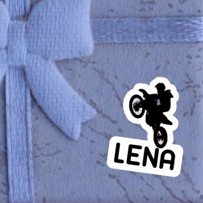 Sticker Lena Motocross Rider Laptop Image