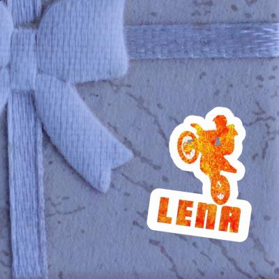 Sticker Lena Motocross Rider Notebook Image