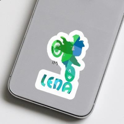 Sticker Motocross Rider Lena Notebook Image