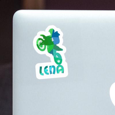 Sticker Motocross Rider Lena Laptop Image