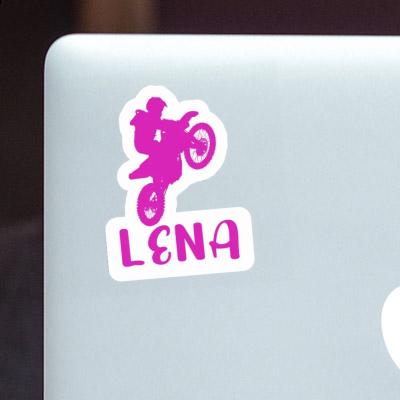 Motocross-Fahrer Sticker Lena Notebook Image