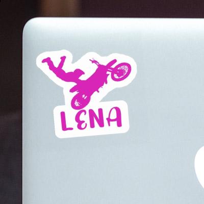 Lena Sticker Motocross Jumper Laptop Image