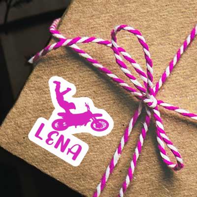 Lena Sticker Motocross Jumper Laptop Image