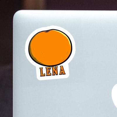 Sticker Lena Orange Notebook Image