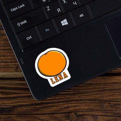 Sticker Lena Orange Laptop Image