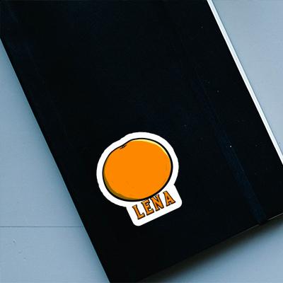 Sticker Lena Orange Laptop Image