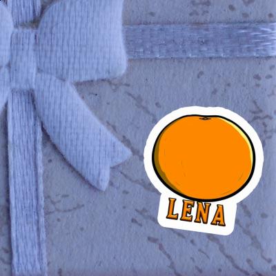 Sticker Lena Orange Notebook Image