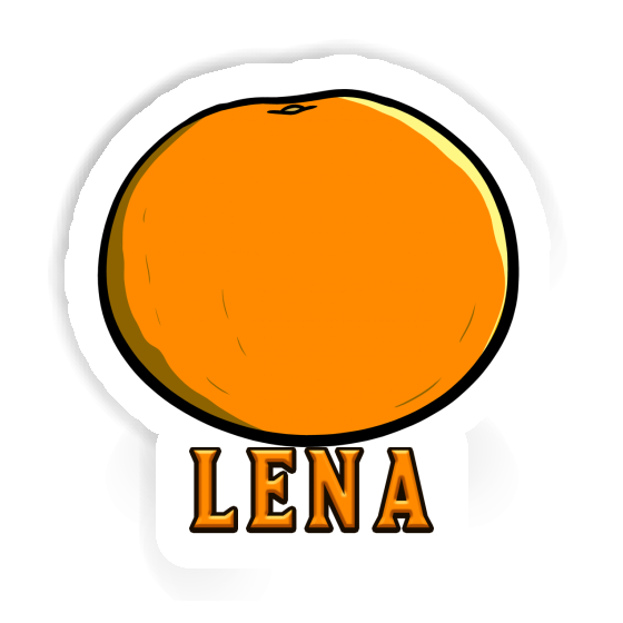 Sticker Lena Orange Notebook Image