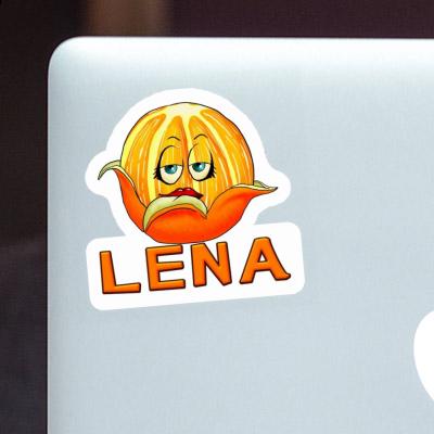 Lena Sticker Orange Laptop Image