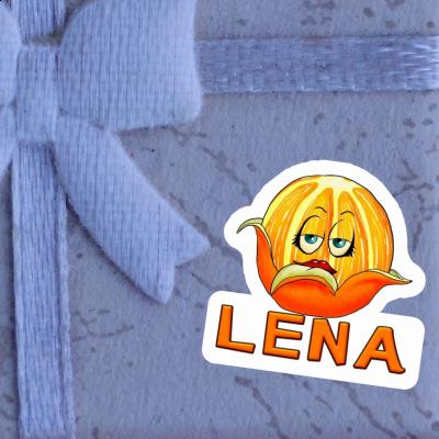 Lena Autocollant Orange Notebook Image