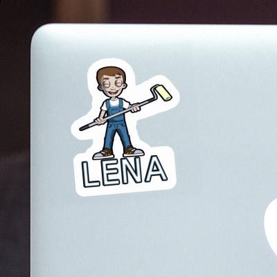 Lena Aufkleber Maler Laptop Image