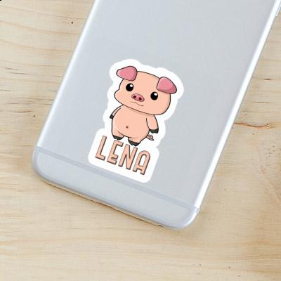 Piggy Sticker Lena Notebook Image